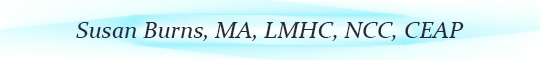 Susan Burns - Licensed Mental Health Counselor and Clinical Hypnotherapist